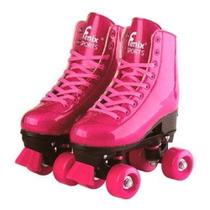 Patins 4 rodas aj. brilhante