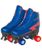 Patins 4 Rodas Azul Com Luzes na Roda 35 ao 38 Ajustável