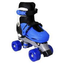 Patins 4 Rodas Importway Roller TAM 31/34 Ajustável Azul