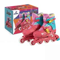 Patins 4 Rodas Inline 34-37 + Kit De Proteção Ad03 - Fenix - Fenix Brinquedos