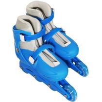 Patins 4 Rodas Inline Azul Tamanho G Importway BW018AZG