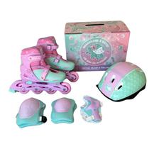 Patins 4 Rodas Inline Triline Tamanho Ajustável Marca Glumi Patins 4 Rodas Inline Triline Tamanho Ajustável Marca Glumi