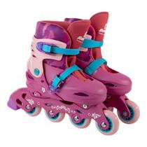 Patins 4 Rodas Rosa In line Ajustáveis 30 Ao 33 PS01R Fênix - Fenix Brinquedos