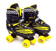 Patins Ajustável 30-33 Turma Da Aventura Preto Unitoys 1489 Patins Ajustável 30-33 Turma Da Aventura Preto Unitoys 1489