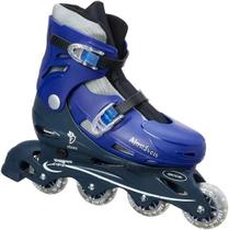 Patins Ajustável com Acessórios Azul 34 a 37 Fenix AD01A