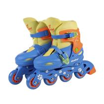 Patins Ajustável Inline Azul e Verde 30 ao 33 PS-01LA Fênix - Fenix Brinquedos