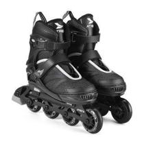 Patins atrio preto/cinza inline regulavel tamanho 33-36 m Patins atrio preto/cinza inline regulavel tamanho 33-36 m
