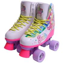 Patins Barbie Unicornio 4 Rodas Tamanho 33-34 FUN Patins Barbie Unicornio 4 Rodas Tamanho 33-34 FUN