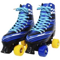 Patins Clássico Tradicional Quad 4 Rodas Roller de Rua Masculino Azul Tamanho 31 Importway BW-020-AZ Patins Clássico Tradicional Quad 4 Rodas Roller de Rua Masculino Azul Tamanho 31 Importway BW-020-AZ