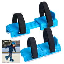 Patins de Gelo Ajustáveis Lettry para Bebês - Lâmina Dupla Azul Patins de Gelo Ajustáveis Lettry para Bebês - Lâmina Dupla Azul