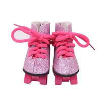 Patins de Gelo com Lantejoulas para Boneca de 18 Polegadas - Brinquedo de Natal Patins de Gelo com Lantejoulas para Boneca de 18 Polegadas - Brinquedo de Natal