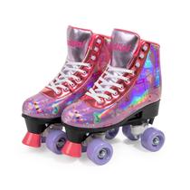 Patins Feminino Fada Quatro Rodas Quad Bota N 35-38 Fenix