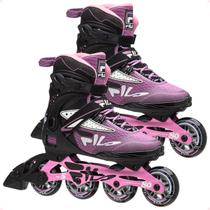 Patins Fila Legacy Pro 80 Lady Feminino Preto Violeta Tamanho 40