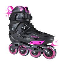 Patins Freestyle Traxart Volt 2.0 Inline Hardboot com Rodas 80mm ABEC9 Até 120kg