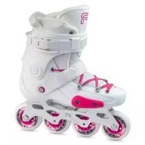 Patins FRJ 76 WHITE PINK - (Ajustável) Patins FRJ 76 WHITE PINK - (Ajustável)