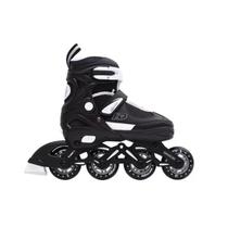 Patins Hd In Line Serie Storm Ajustável Preto e Branco