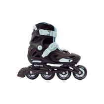 Patins Hd Inline Infantil - Zippy - Black Ice Cor:PretoTamanho dos patins:34/38