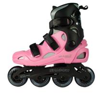 Patins HD Inline Shadow Rosa/preto