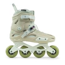Patins HD Inline Wave Neo Marfim Base Hibrida 80mm Abec-9