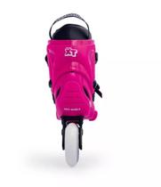 Patins Hd Inline - Xt - Rosa 4 Rodas 80 Mm