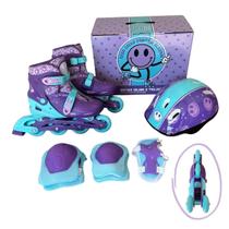 Patins Infantil 2 Em 1 Inline Triline Smile Glumi Tam 32-35 Patins Infantil 2 Em 1 Inline Triline Smile Glumi Tam 32-35