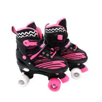 Patins Infantil 4 Rodas Quad Menino Menina Ajustável