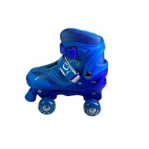Patins Infantil Azul 4 Rodas com Iluminação LED Tamanho 31 ao 34 Patins Infantil Azul 4 Rodas com Iluminação LED Tamanho 31 ao 34