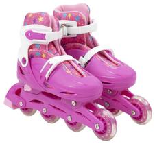Patins Infantil + Capacete + Acessórios 36-39 Rosa Patins Infantil + Capacete + Acessórios 36-39 Rosa