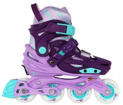 Patins Infantil com Rodas de led - X-Light roxo