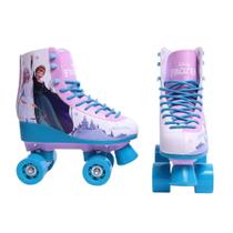 Patins Infantil Frozen 04 Rodas Tamanho 33-34 - Fun 1656