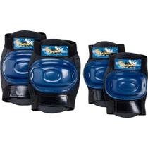 Patins Infantil Fun 04 Rodas com Acessórios de Proteção - Ajustável Tam. 37 a 40 - Batman