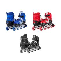 Patins Infantil Radical Com Rodas de Luz Led e Freio Traseiro