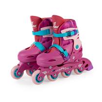 Patins Infantil Roller Inline Rosa 34-37 Fenix