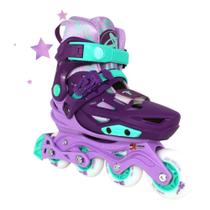 Patins Infantil Traxart XLight com Rodas de LED, Sistema Expansível e Freio