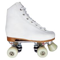 Patins Iniciante Quad 4 Rodas Trad. Branco e Roda Branca