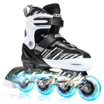 Patins Inline Ajustáveis ECOO com Rodas que Acendem para Crianças Pequenas Patins Inline Ajustáveis ECOO com Rodas que Acendem para Crianças Pequenas