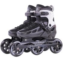 Patins inline ajustáveis PAPAISON com 3 rodas de 100 mm para uso externo