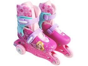 Patins inline ajustável 03 rodas belinda 2 em 01 numeração 31 ao 34 Patins inline ajustável 03 rodas belinda 2 em 01 numeração 31 ao 34