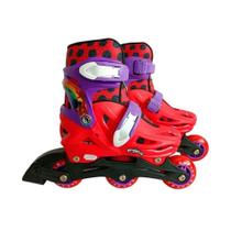 Patins Inline Ajustável 31-34 Multikids Miraculous Br1628