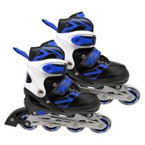 Patins inline ajustável com 4 rodas numeração do 33 ao 37