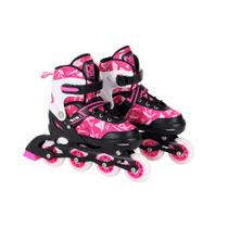 Patins Inline Ajustável Rosa DM Radical Conforto, Estilo e Segurança Patins Inline Ajustável Rosa DM Radical Conforto, Estilo e Segurança