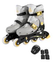 Patins Inline Chumbo Ajustável (34 - 37) AD03CB - Fênix Brinquedos