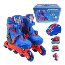 Patins InLine com Kit segurança Unitoys Patins InLine com Kit segurança Unitoys