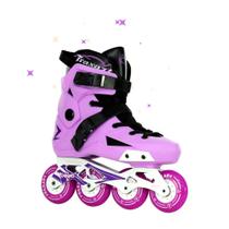 Patins Inline Freestyle Traxart Revolt Rodas 80mm PU Rolamentos ABEC9 Suporta 120kg Urban e Passeio