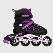 Patins Inline Infantil De 4 Rodas Roxo Menina Patins Roller Profissional Menino