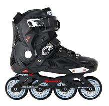 Patins Inline Iniciante Roller Freestyle Urban Traxart Dynamix Preto Feminino Masculino
