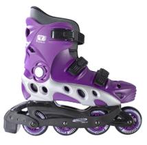 Patins Inline Recreação Traxart Spectro Roxo 72mm ABEC-5 Patins Inline Recreação Traxart Spectro Roxo 72mm ABEC-5