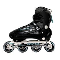 Patins Inline Roller Semi Profissional Base Alumínio Abec 7