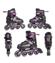 Patins Inline Roller Semi Profissional Base Alumínio Abec 7 Patins Inline Roller Semi Profissional Base Alumínio Abec 7