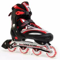 Patins Inline Roller Semi Profissional Base Alumínio Abec 7